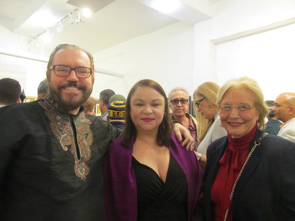Con Daniel Fernández y la escritora y periodista Olga Connor