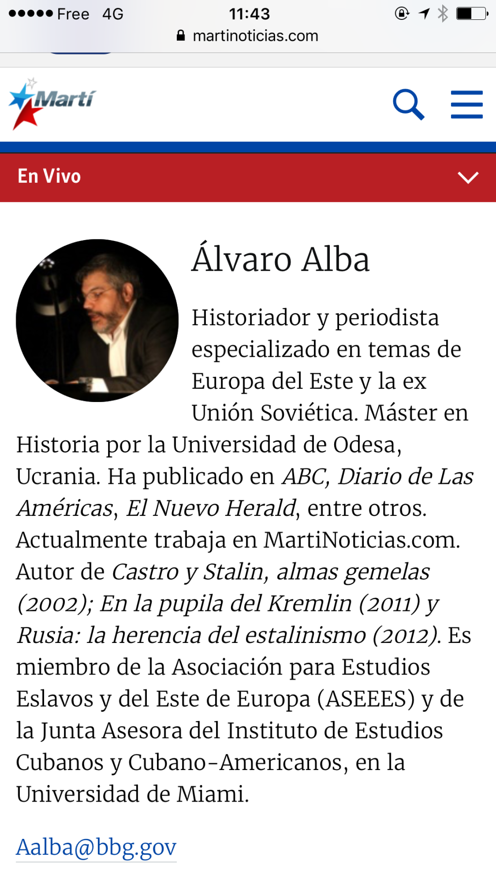 Álvaro Alba, periodista masculino del año